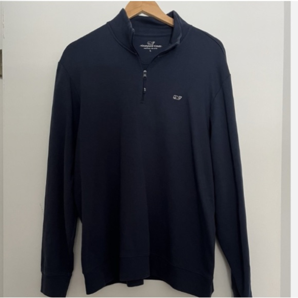 Vineyard Vines Navy Half-Zip Pullover